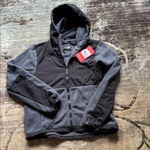 Women’s Black and Gray Hooded Jacket